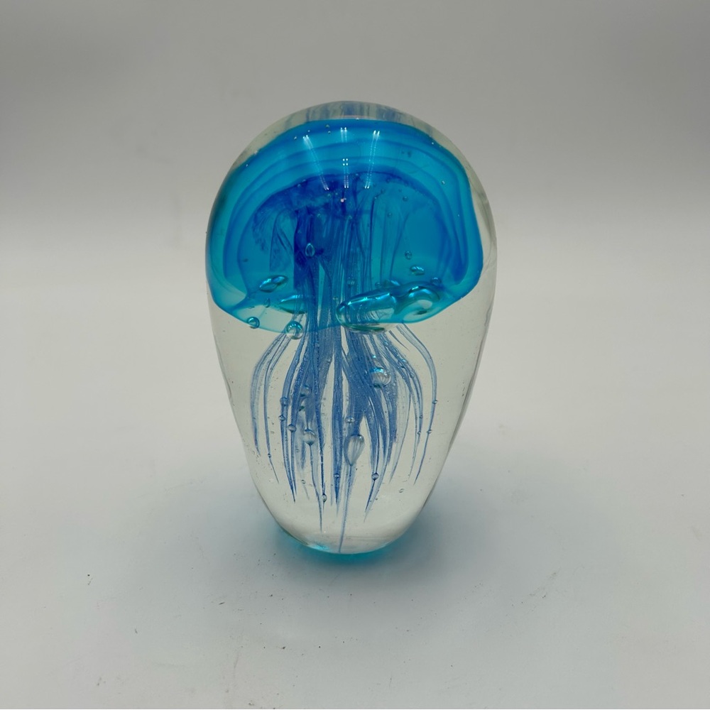 Large Handblown Jellyfish Paperweight